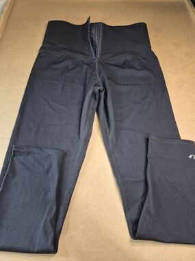 High-Waist Black Active Leggings/ Waist Trainer